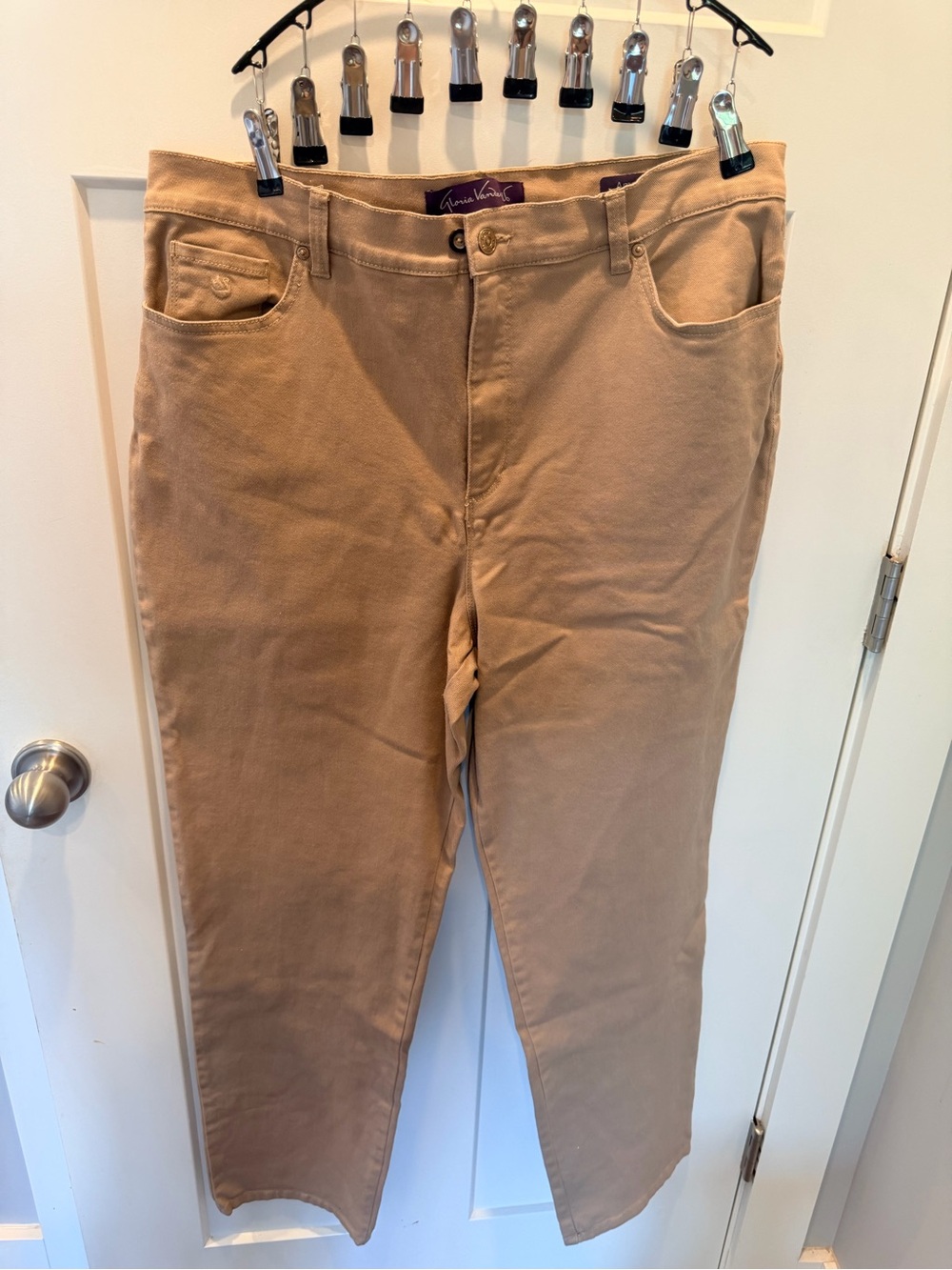 Gloria Vanderbilt Women’s Tan Stretch Pants Jeans Size 18 Average